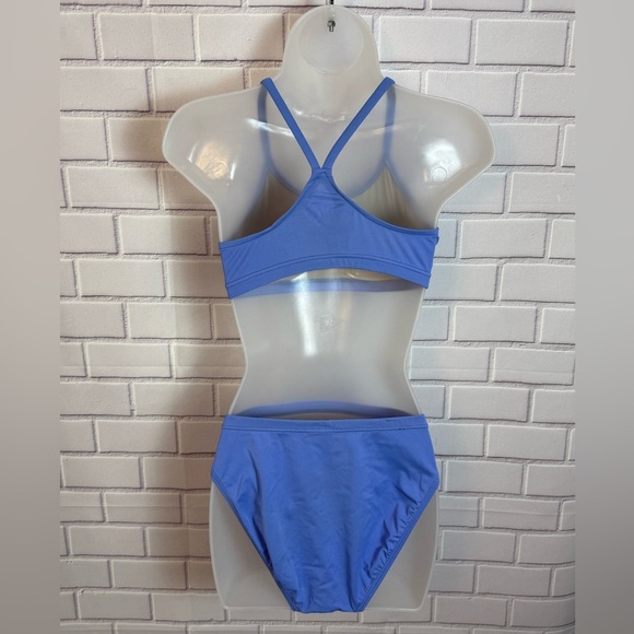 Nike girls Swim Solid Racerback Bikini Swimsuit/size 10 - Picture 10 of 11